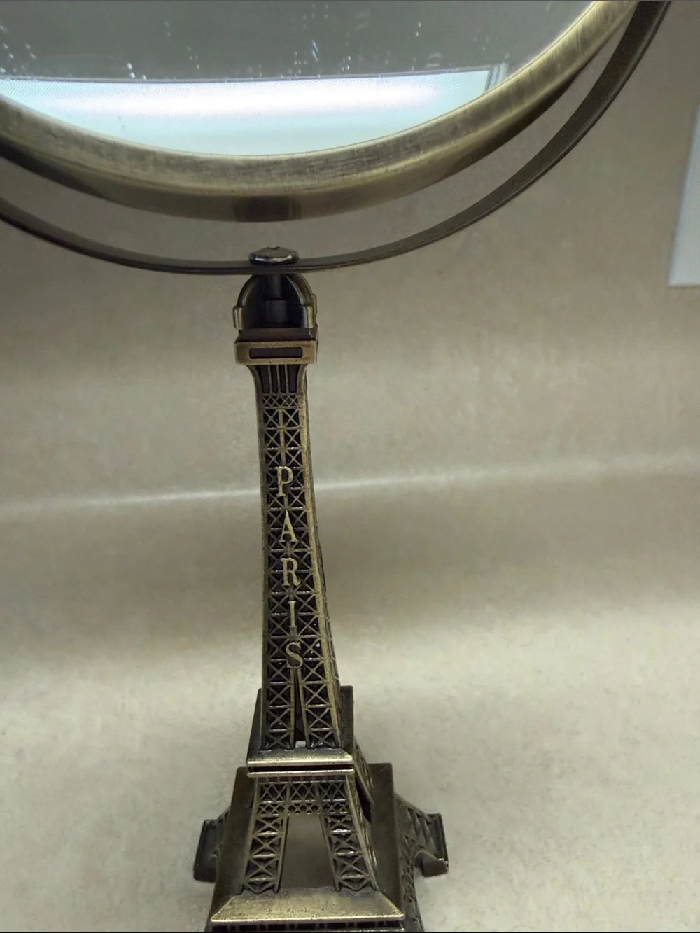 Eiffel Tower Bronze Finish Vanity Mirror - Bronze Makeup Mirror